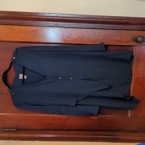 Chico's Size 3 or 16 Navy flowy tunic blouse